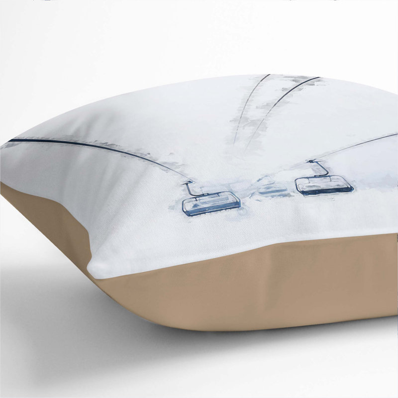 Square Cushion, Stone, 55cm H x 55cm W x 20cm D