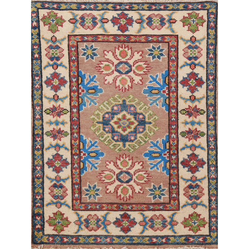 Tapis décoratif géométrique Kazak