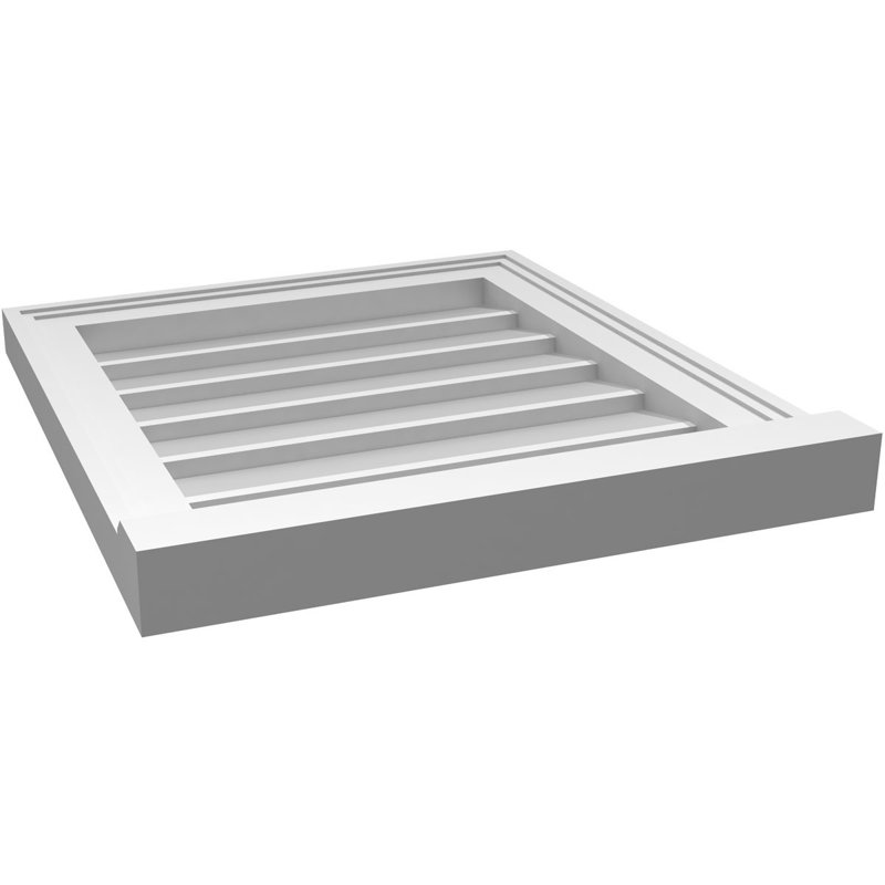 Cadre de seuil Brickmould, brun clair apprêté, H 20 po x l 18 po x P 2 po