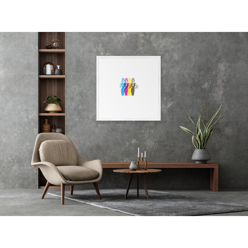 Motif de chat - impression de cadre photo, Blanc