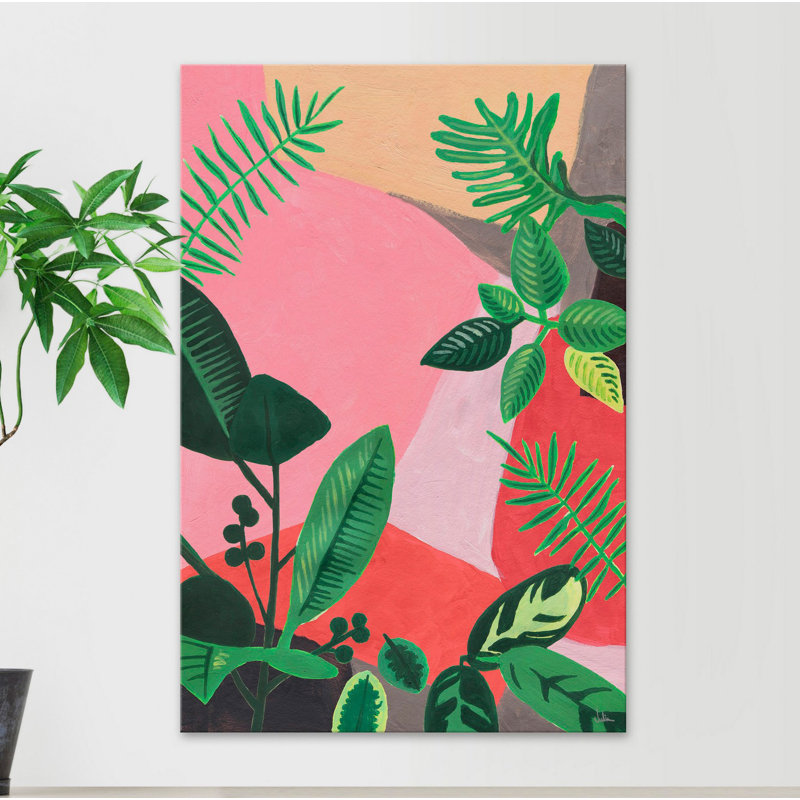 Feuillage Fun 1 Piece Wrapped Canvas Painting, 38cm H x 25cm W x 3.81cm D