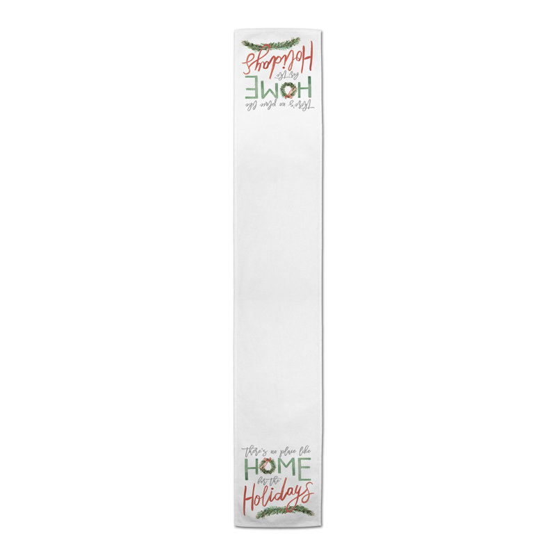 Chemin de table Home For The Holidays, L 90 po x l 16 po, Crème