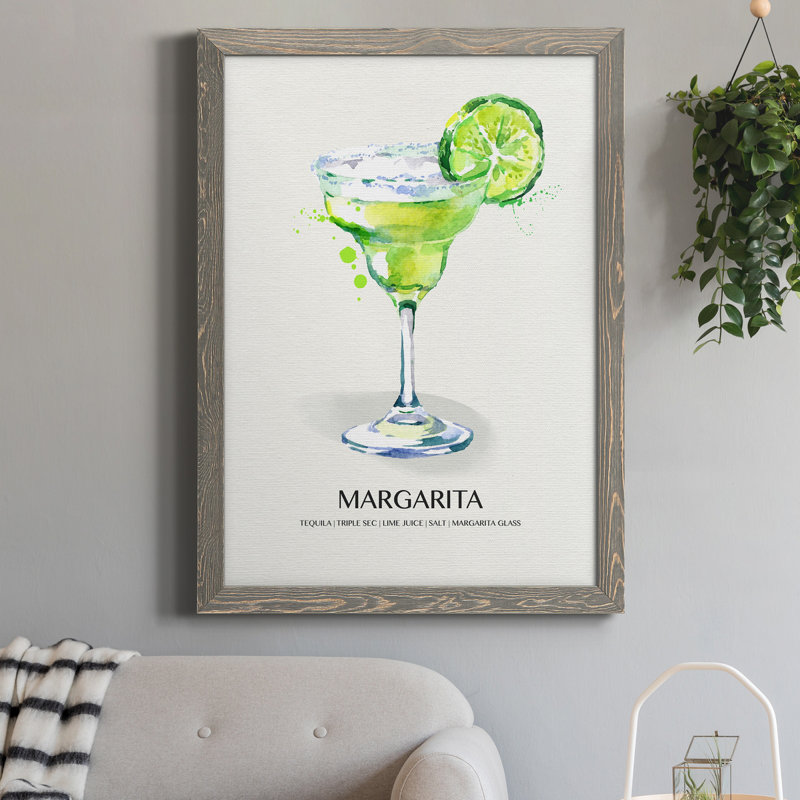 Margarita - cadre photo, impression sur toile, Gris, H 20 po x l 17 po x P 1 po