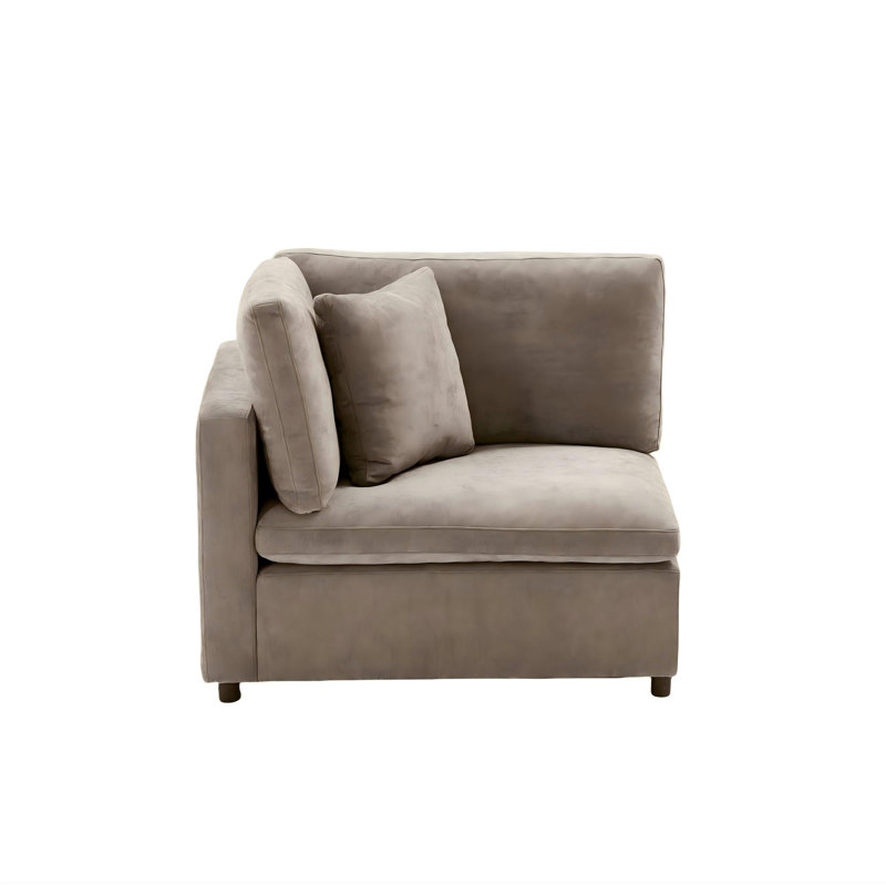 Heffington 4-Seater Modular Sofa Left Arm, Khaki