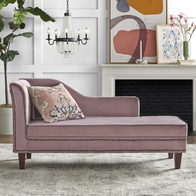 Elvester Velvet Chaise Lounge