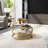 Desdee Glass Top Single Coffee Table