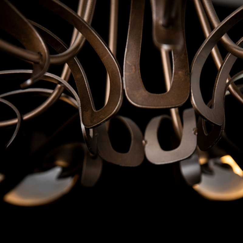 Parasol 7-Light Chandelier - Sterling, Bronze
