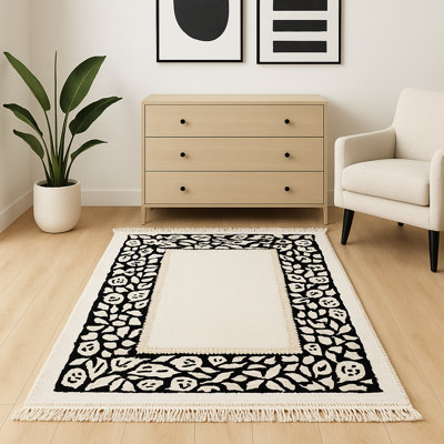 African Safari Wool Animal Print Indoor Rug