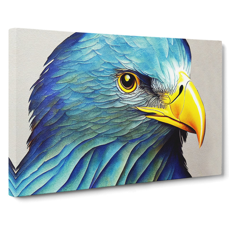 Eagle Bird Watercolour Vol.5 - Wrapped Canvas, 35cm H x 50cm W x 3cm D
