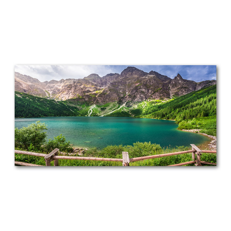 Sea Eye Of The Tatra Mountains - No Frame Print on Canvas