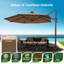 Parasol en porte-à-faux 11 'Deluxe Sunbrella-118728722