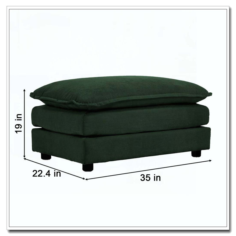 Repose-pieds en chenille, Vert