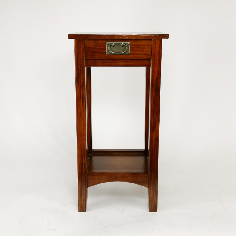 Hewett Solid Wood End Table with Storage