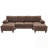 U-Shaped Modular Sofa With Double Chaises And Armrest Pillows-1846767185
