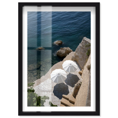 «Cliffside Umbrella I Shadowbox» par Notoriart