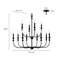 12 Light 33.9 In. Matte Black Chandelier-475251210