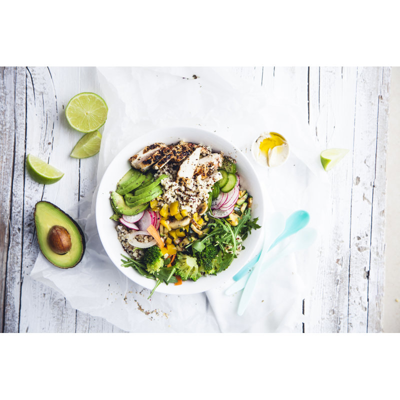 Quinoa Bulgur Bowl by HannesEichinger - Wrapped Canvas Print, 30cm H x 46cm W x 3.8cm D