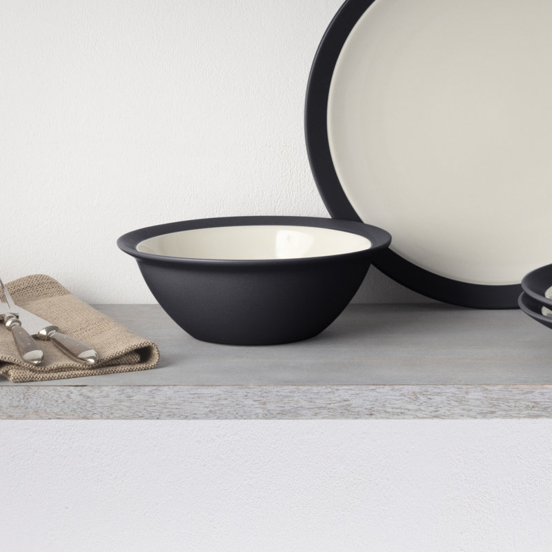 Noritake Colorwave Curve Soup / Céréales, 7 po, 22 oz., Graphite
