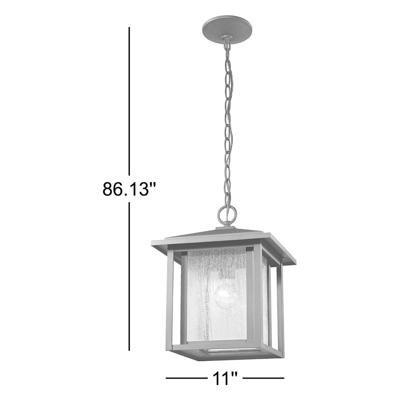 Iwan Outdoor Hanging Lantern, Black