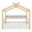 Lit double en bois avec lit gigogne simple