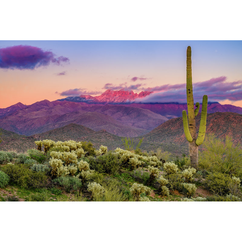 Four Peaks Mountain by Matt Dirksen - Wrapped Canvas Print, 61cm H x 91cm W