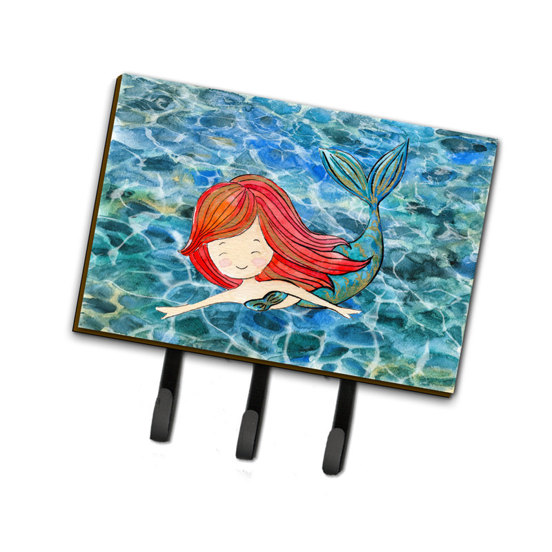 Metal Wall Organizer with Key Hooks