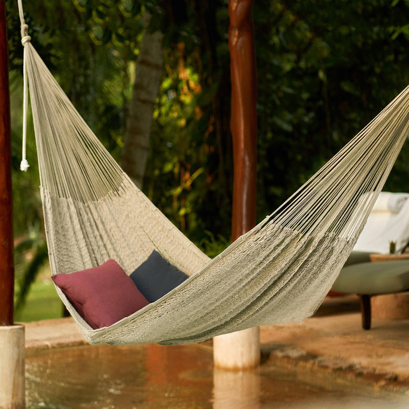 Cresswell Spreader Bar Hammock, Grey, 81" W x 91" L
