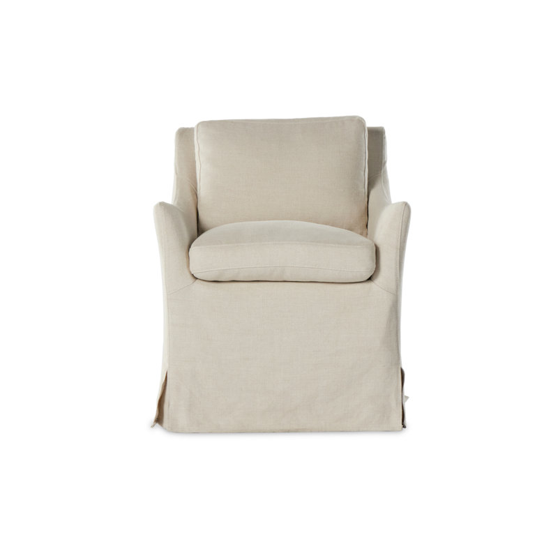 Monette Upholstered Arm Chair, Brussels Natural