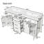 Meuble-lavabo double 59,3 po avec cadre en bois massif 59 po et plateau de rangement intégré SMC