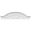 2-1/2"P Segment Arch W/ Flankers 3 Spoke Architectural Grade PVC Pediment-41853256