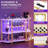 Minjae 47.5" Wine Bottle & Glass Rack, Bar Cabinet with LED Lights-412145443