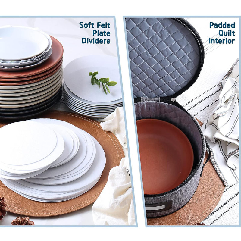4-Piece Hard Shell Dinnerware Storage Set