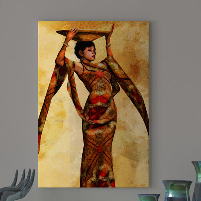 « ébène tribal 2 africains american », reproduction d’impression sur toile