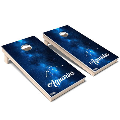 Ensemble de planches de cornhole Zodiac Aquarius