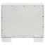 Table de chevet rectangulaire à 2 tiroirs en cuivre avec poignées barre