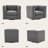 35.4'' Wide Upholstered Swivel Chair-1283283936