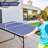 Sports Table Tennis Table Foldable & Portable Ping Pong Table Set with Net & 2 Ping Pong Paddles