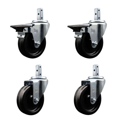 4 Piece Phenolic Caster Set