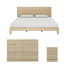 Ensemble de chambre à coucher moderne 3 pièces Allyannah