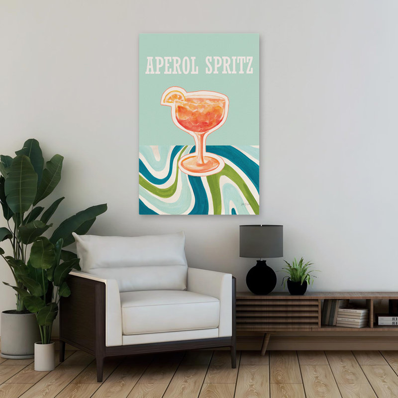 Aperol Spirz - 60S 70S, H 36 po x l 24 po