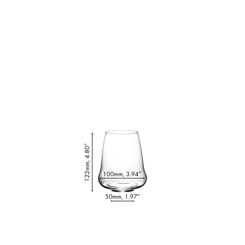 RIEDEL Stemless Wings Aromatic White Wine/Champagne Wine Glass