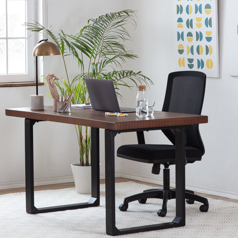 Urbana Solid Wood Writing Desk, Walnut