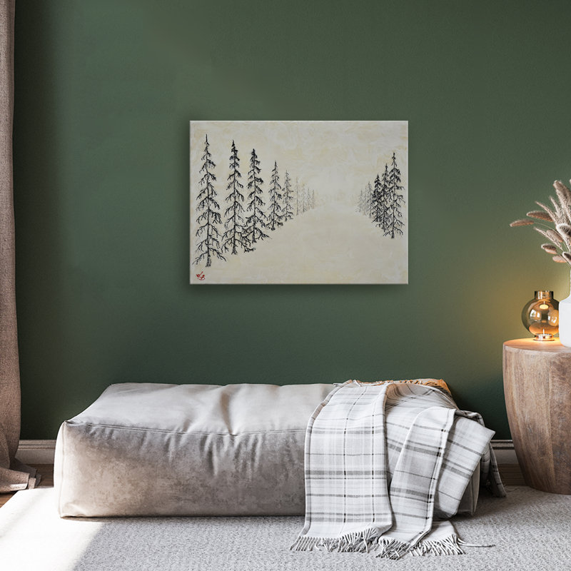 «Monoscape XXXI», art mural par Karen Biery, H 12 po x l 16 po, Toile tendue