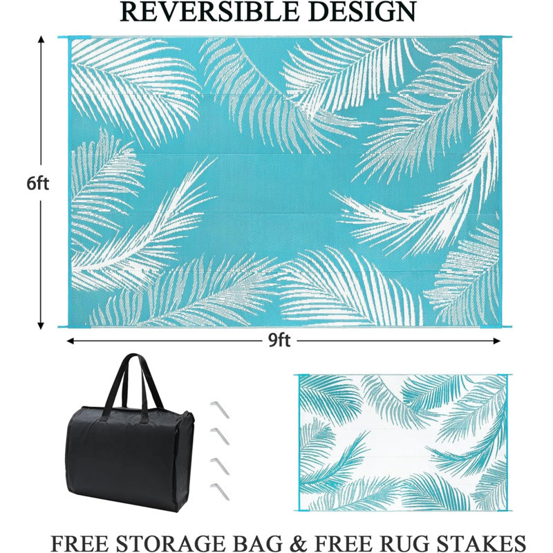 Outdoor Rug, Rectangle 6' x 9'