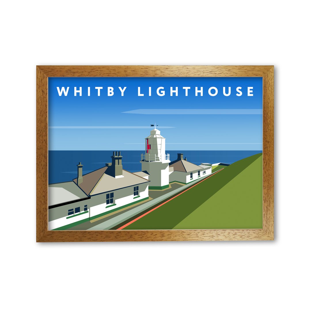 Poster Whitby-Leuchtturm von Richard O'Neill