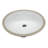 EAGO 15'' White Porcelain Oval Bathroom Sink with Overflow