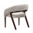Houston Velvet Vanity Accent Chair - Porcini/Walnut