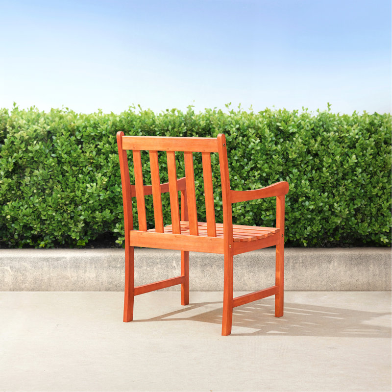 Aina Tropical Reddish Wood Patio Armchair