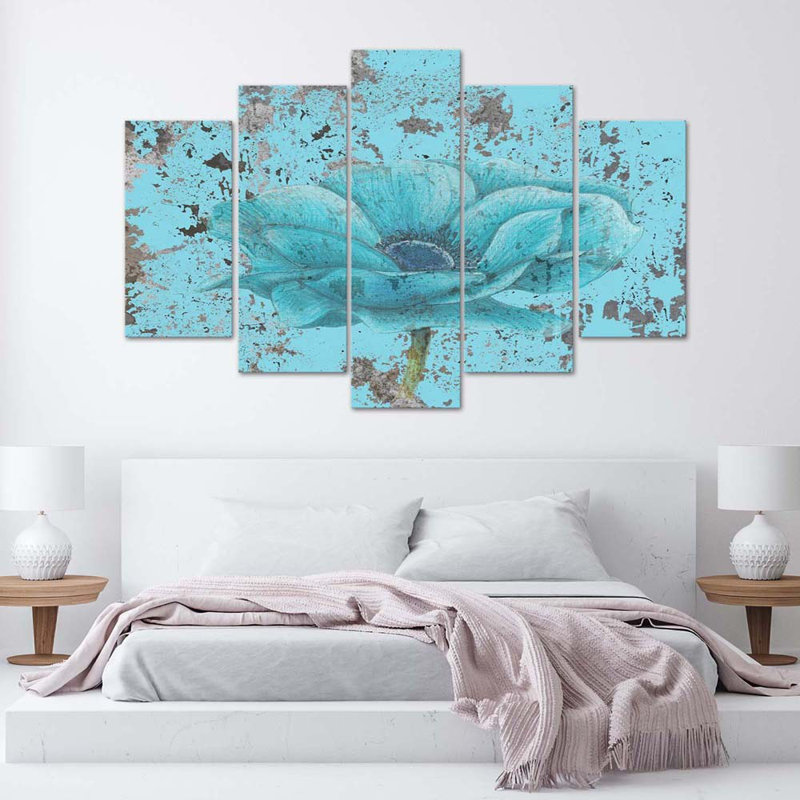 5 Piece No Frame Print on Canvas, 100cm H x 200cm W