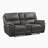 Larner Modern & Contemporary Polished Microfiber 2-Piece Reclining Set with Power or Manual Motion, USB Charging & Storage Console-2012356689-2012356692